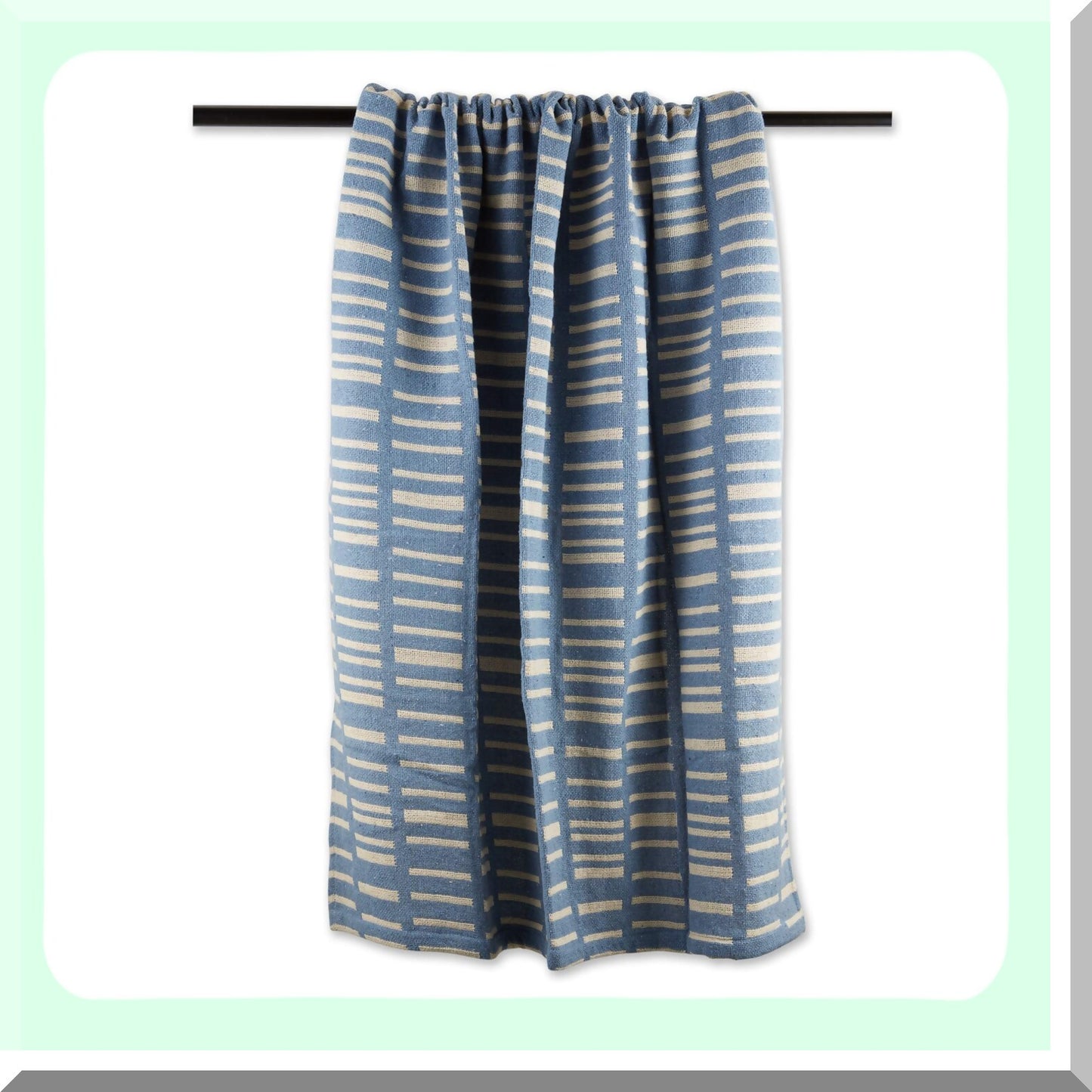 Urban GeoCotton Throw Blanket, 50x60, Stonewash Blue