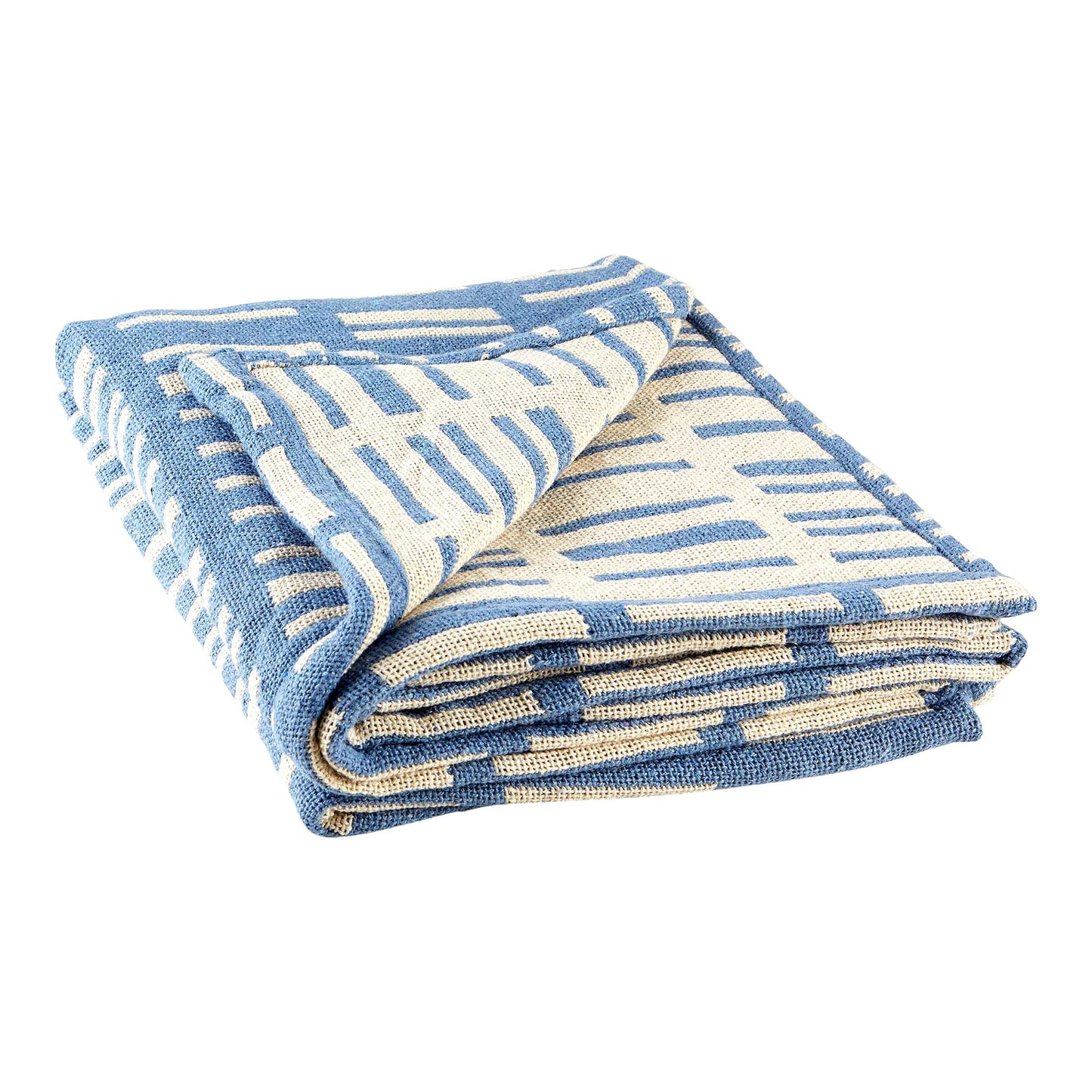 Urban GeoCotton Throw Blanket, 50x60, Stonewash Blue