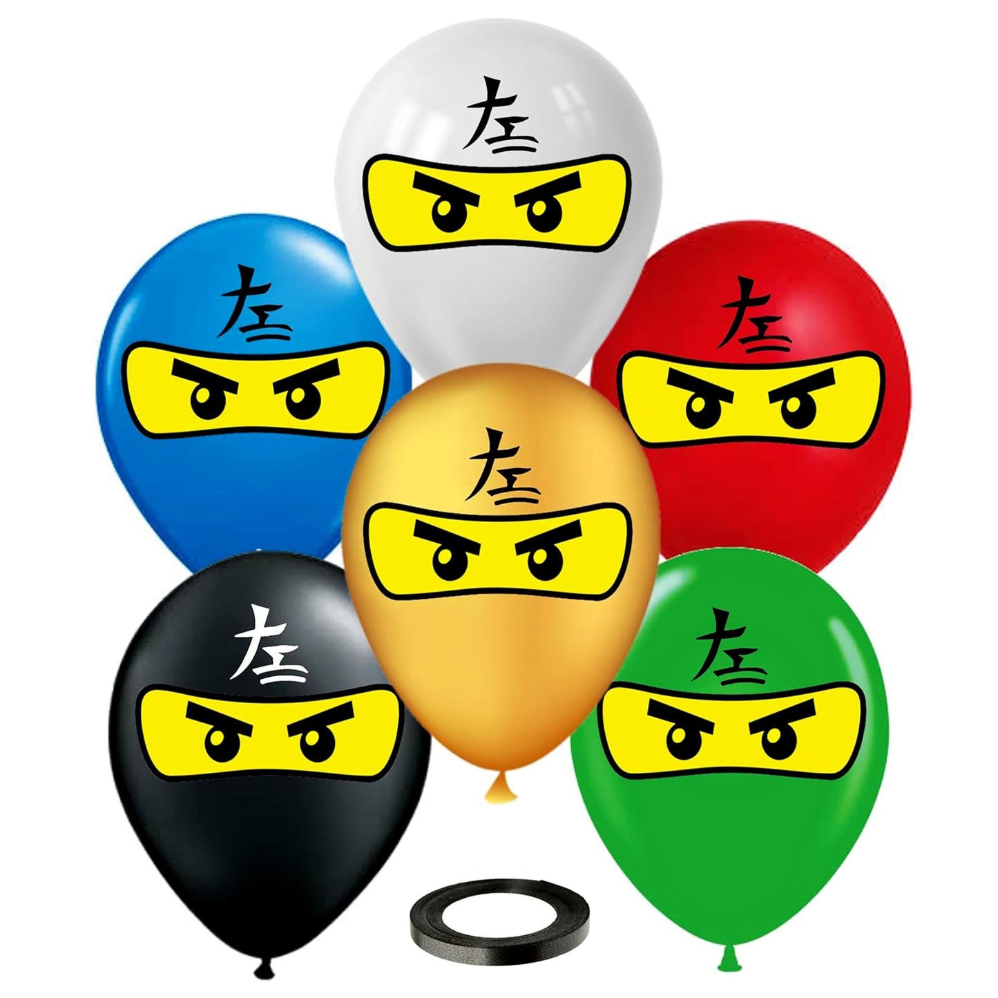 30 Pcs Ninja Latex Balloons for Party Decorations