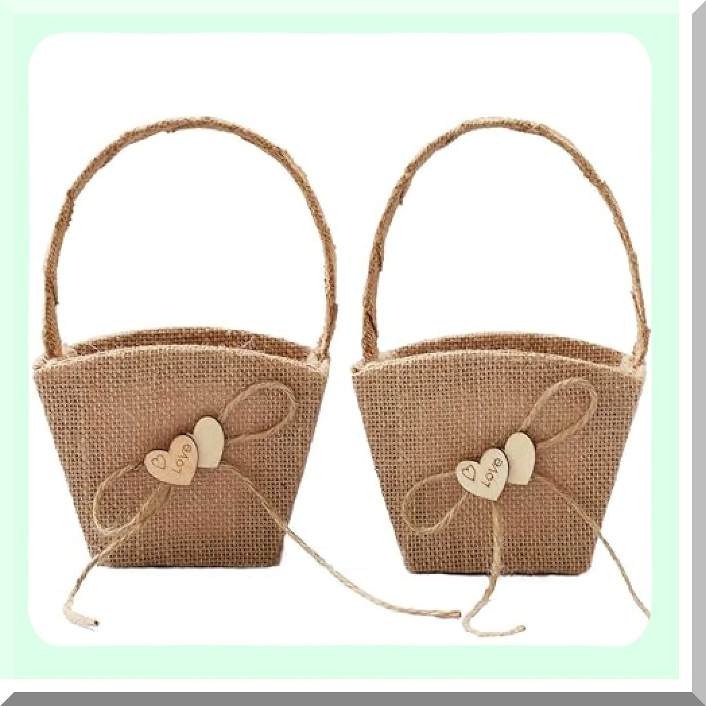 Wedding Flower Girl Baskets for Rustic Weddings