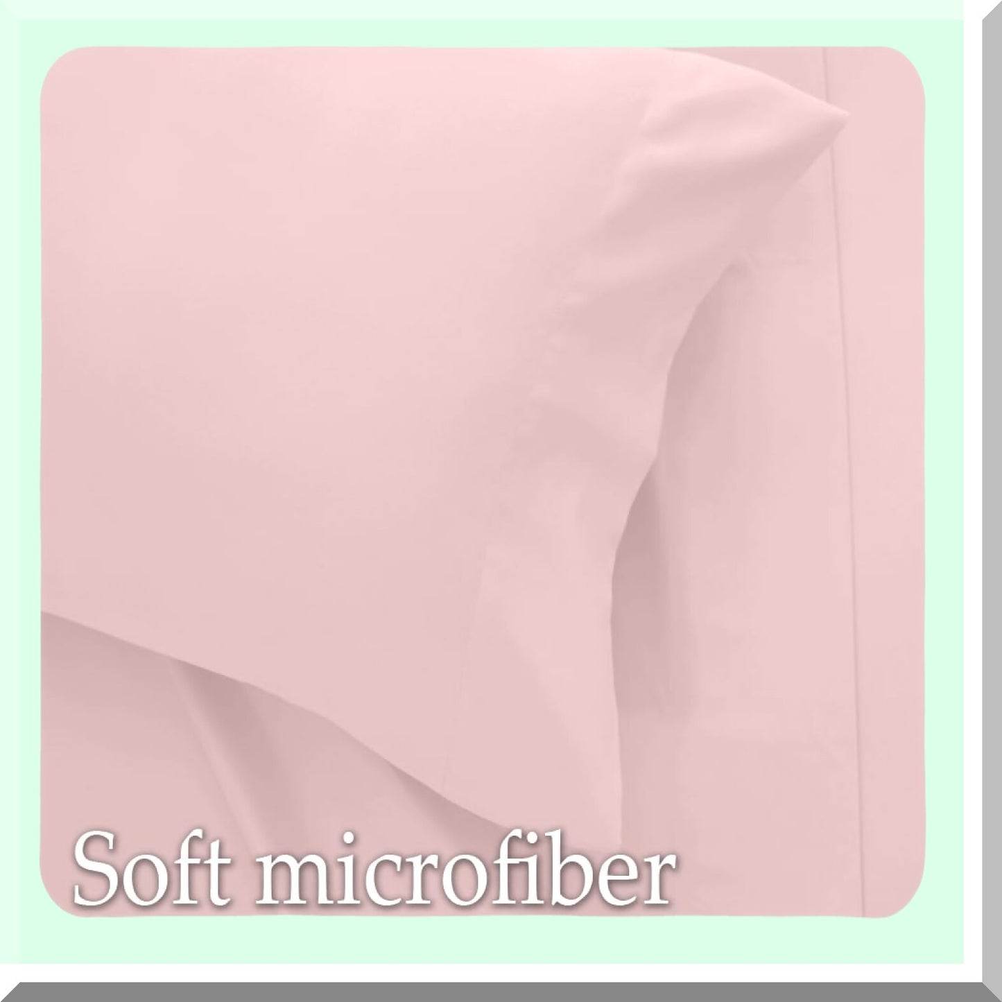 Luxury Linen Collection - Light Pink Queen Bed Sheet Set with Extra Deep Pocket. Soft Microfiber Hotel Bedding, Breathable & Wrinkle Resistant. 4 Piece Sheets & Pillowcase Sets, Fade Resistant & Mach