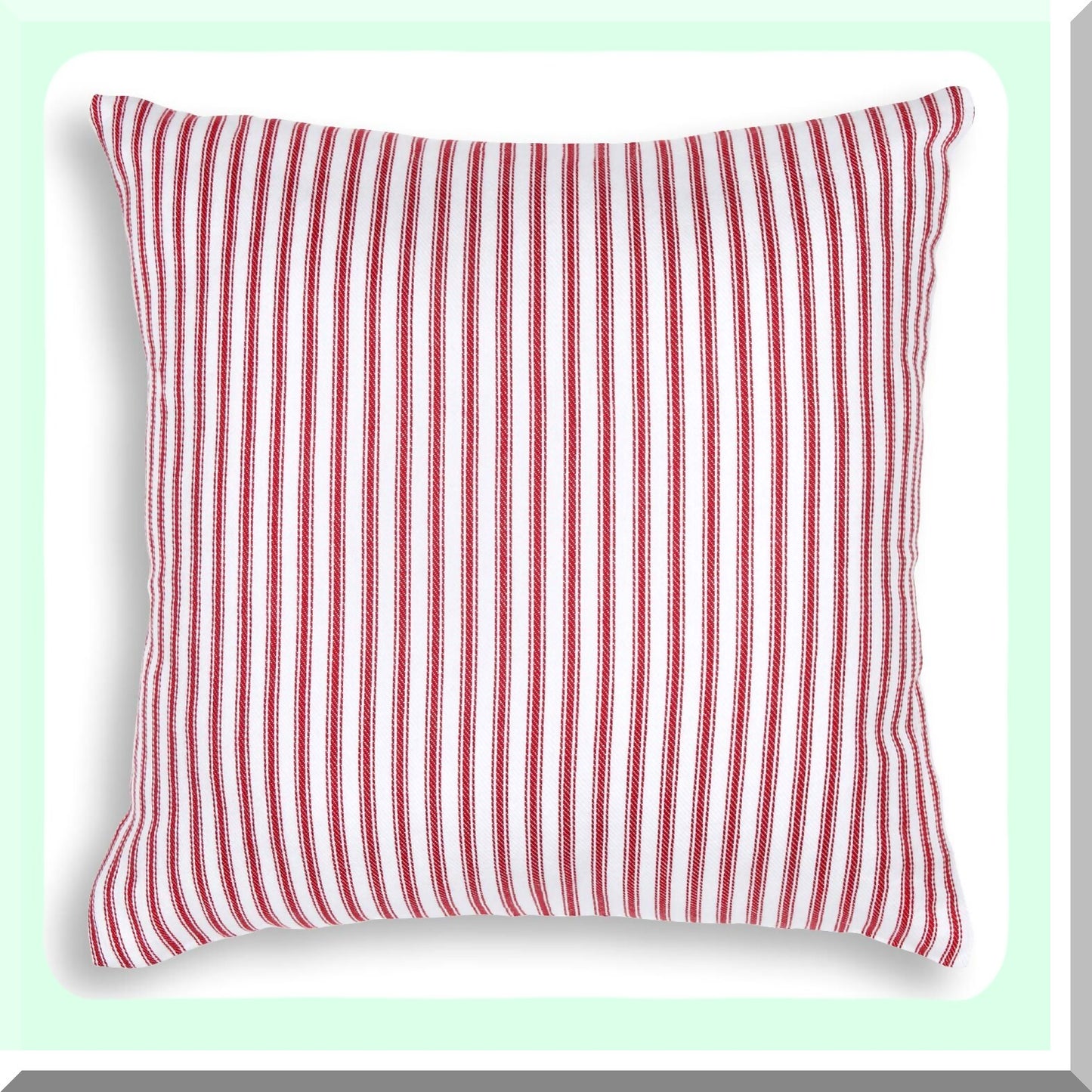 Stripe Cotton Decorative Pillow Covers - Set of 2 - 24x24 Inches