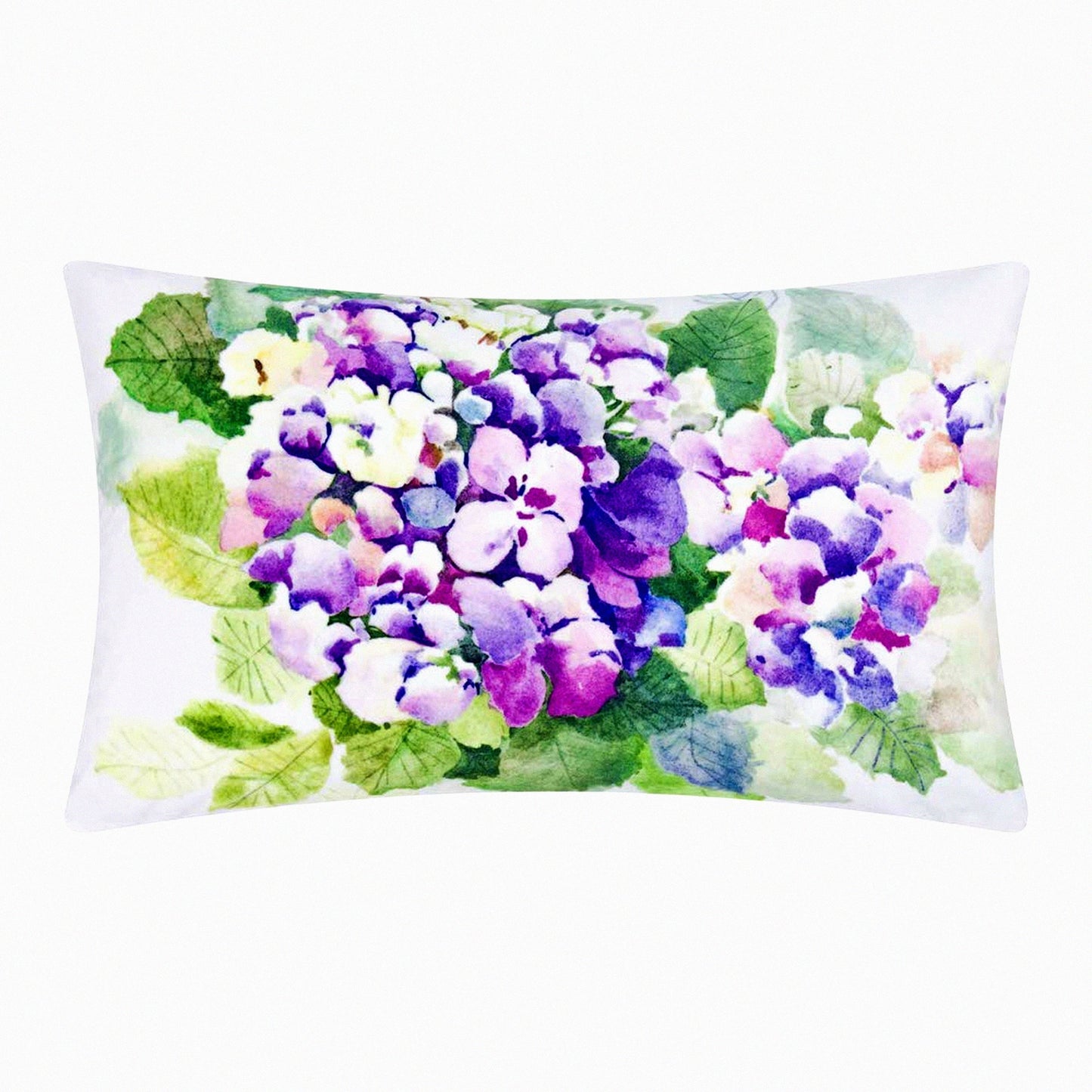 Lilac Bloom Decorative Pillow Cover - Purple Flower Accent Aesthetic Throw Pillowcase for Home Bed Living Room Sofa Decor - Girl Gift 12x20 Inch