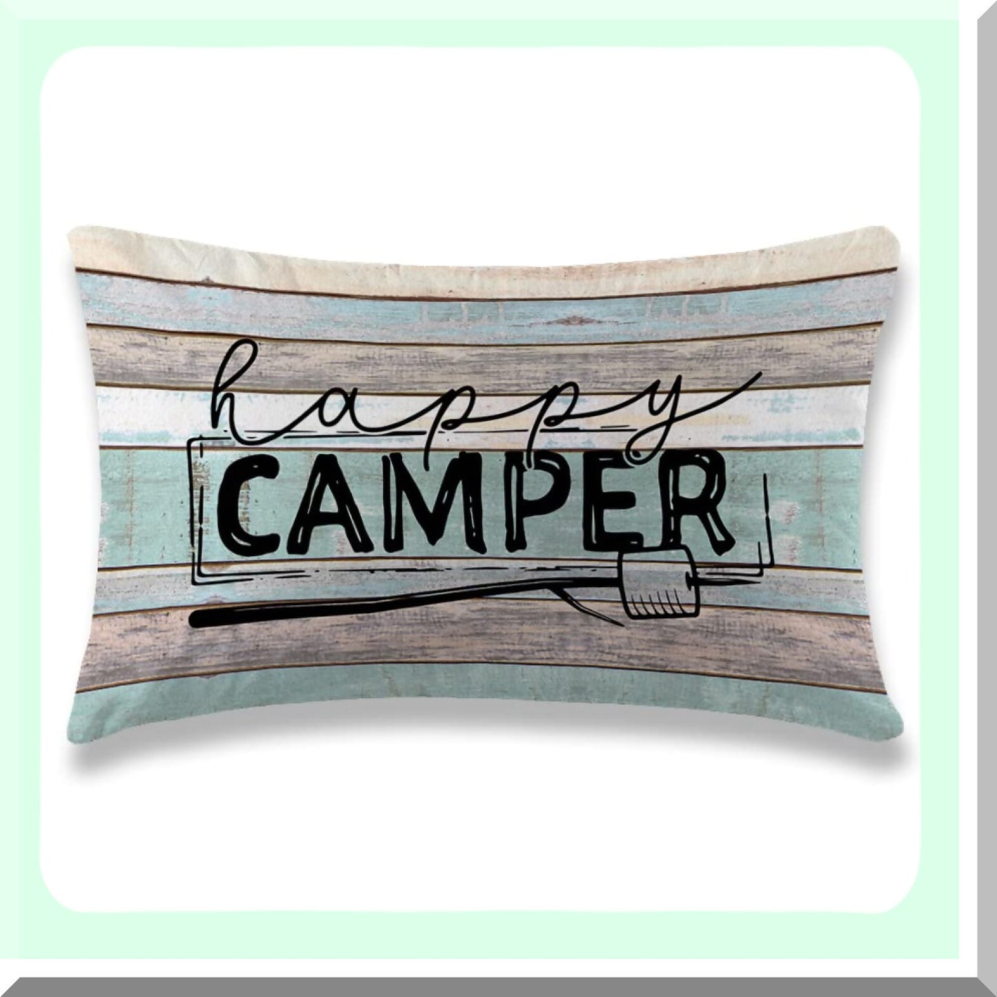 Adventure Bliss Pillow Covers - 12x20 inch Camping Gifts Cushion Cases for Happy Campers! Soft Decorative Pillowcase for Sofa, Bedroom, Car, RV - Perfect Camper Loves Gift!