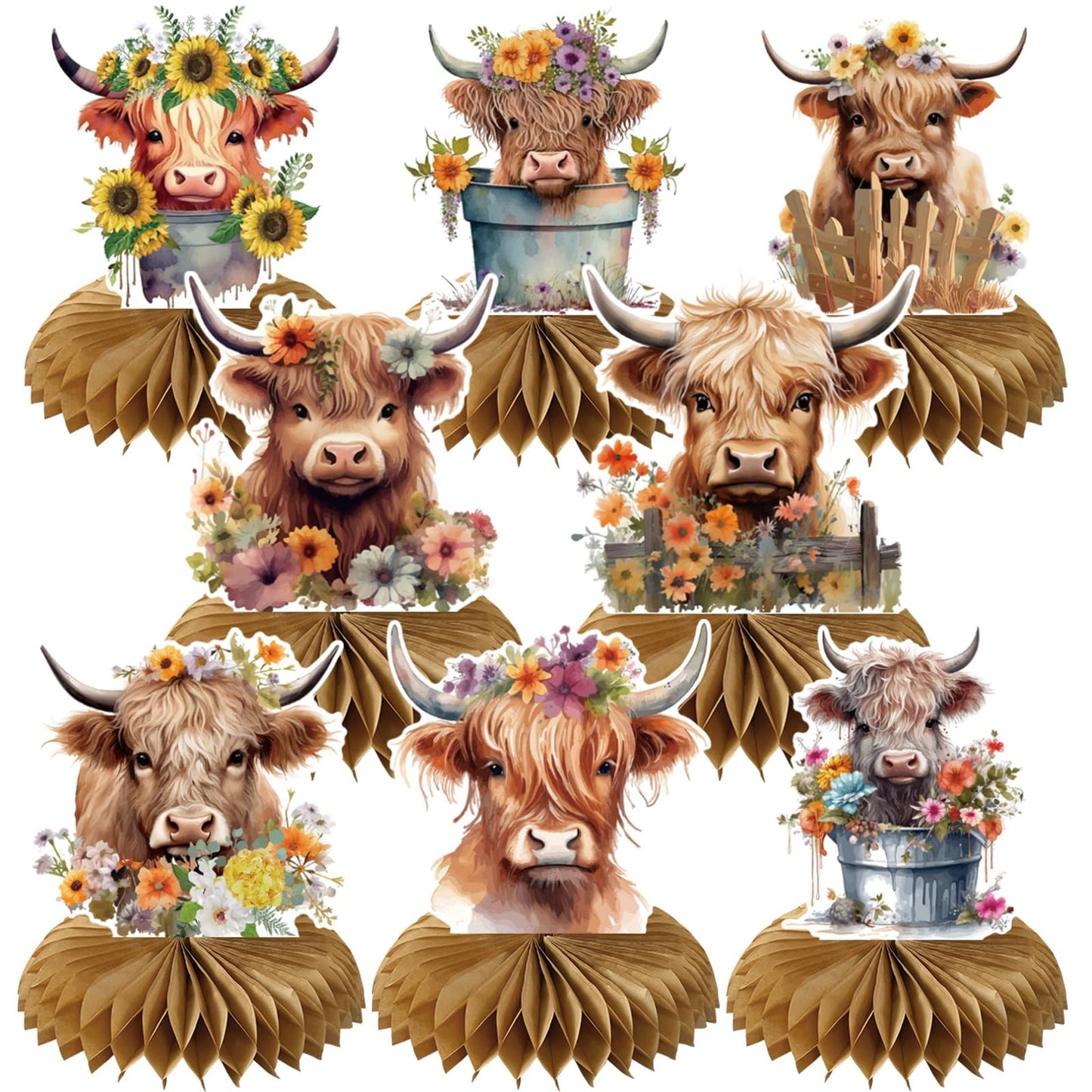 Highland Cow Party Decorations for Birthdays and Events