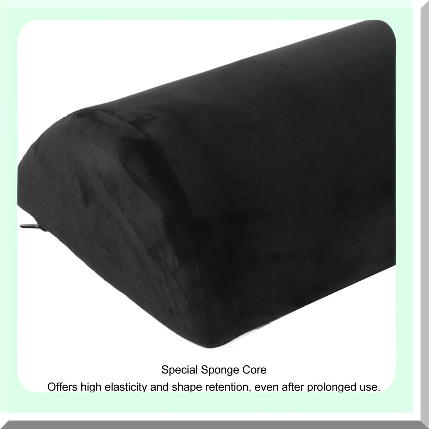 ErgoRest Leg and Knee Support Pillow - Half Moon Lumbar Cushion for Pain Relief, Pressure Reduction, and Comfortable Sleep on Bed or Sofa