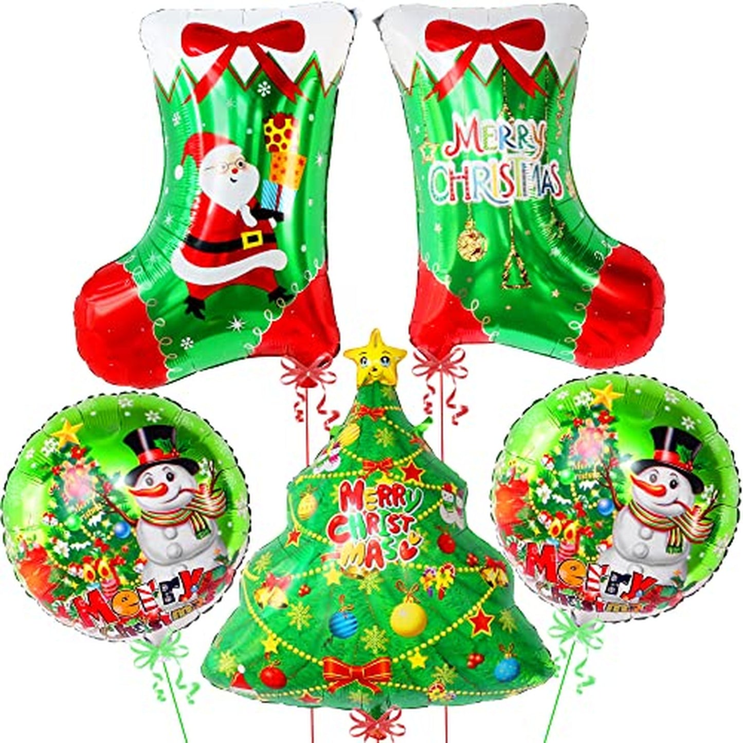 Party Tree Balloon Pack - Set of 5 Big Balloons for Festive Decorations and Tree Ornaments. Perfect for Balloon Decorations and Party Trees!