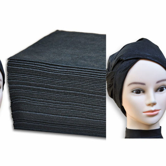 Black Disposable Spa Towels 31.5 x 15 50-Pack