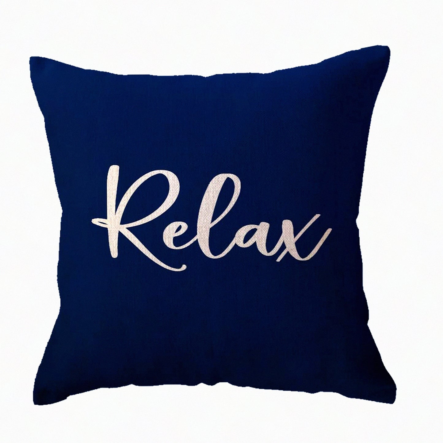 Blue Bliss Farmhouse Pillow Cover - 18x18 Inch Relaxing Decorative Cushion for Sofa, Porch, Bench - Housewarming Gift for Beach Lovers