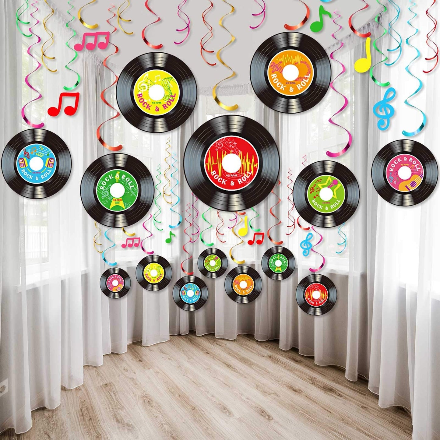 1950s Rock and Roll Party Decorations Set