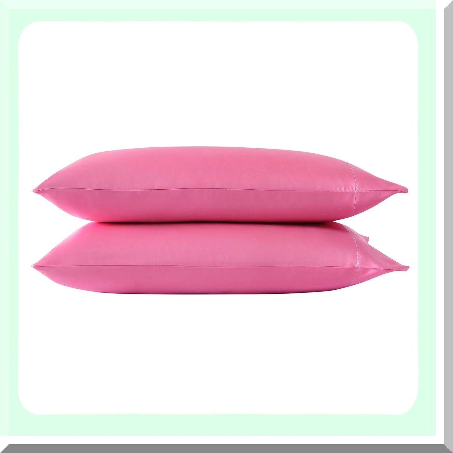 Luxury Pink Pillowcase Set - Designer Bedding Decor for Home - 2 Piece Set, 20" x 40" - Soft and Stylish Pillow Covers for Bedroom