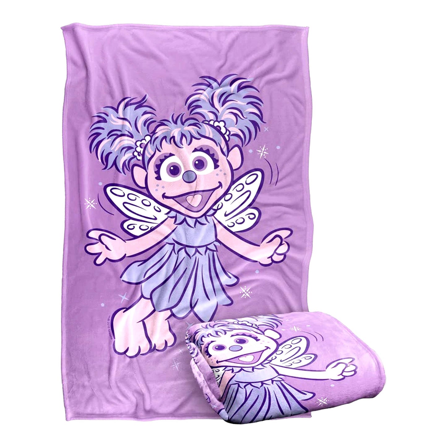 Sesame Street Silky Soft Abby Throw Blanket - 36" x 58" - Officially Licensed Super Cozy Touch