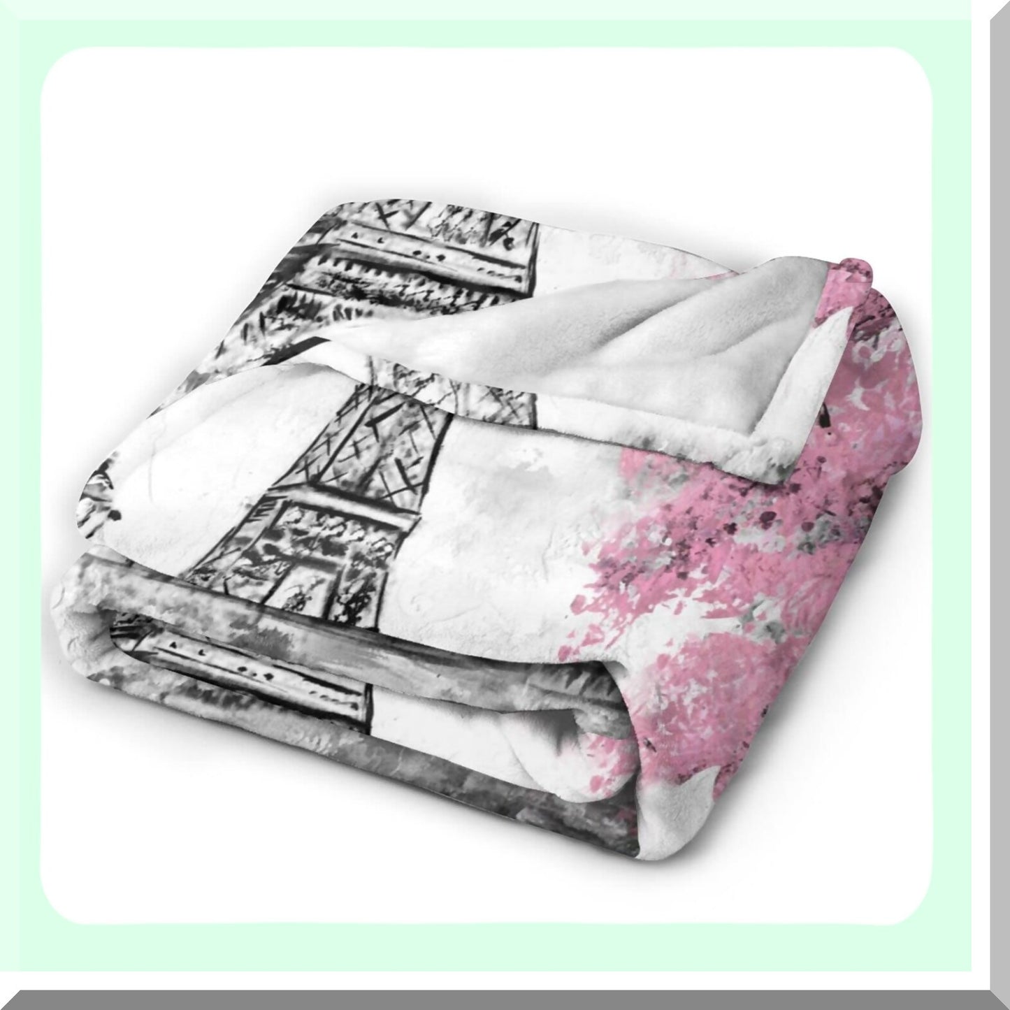 Parisian Comfort Ultra Soft Fleece Throw Blanket - All Season Warmth for Bed, Chair, Car, Sofa, or Couch - 50"x40""