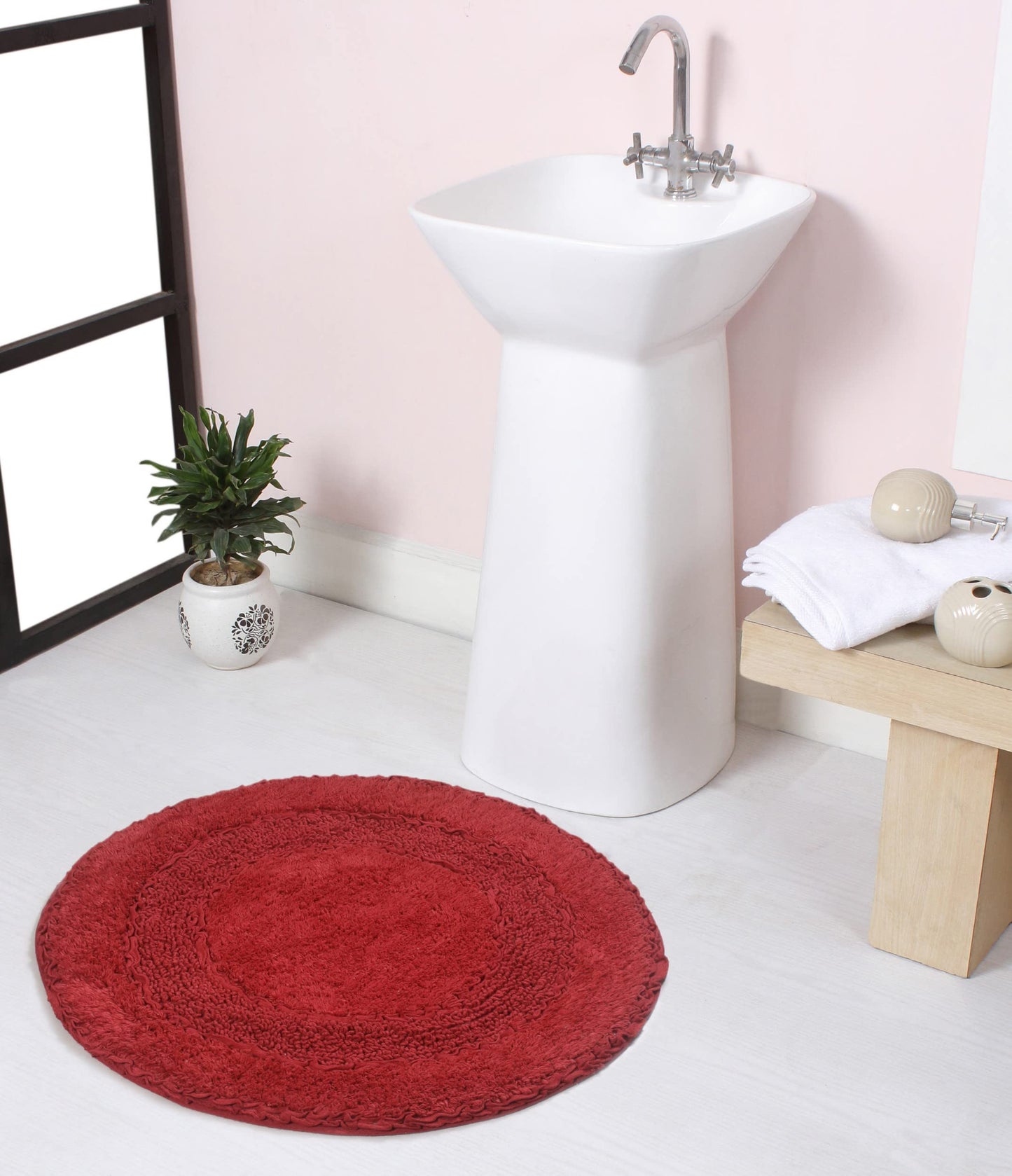 Radiant Collection 100% Cotton Bathroom Rug Set