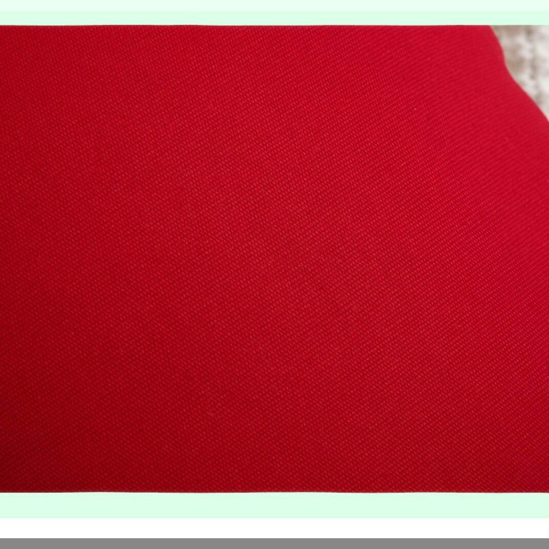 Cotton Canvas Colorful Throw Pillow Covers - 20x20 Red - Set of 2 - Decorative Cushion Covers - 100% Cotton - 45 Colors Available