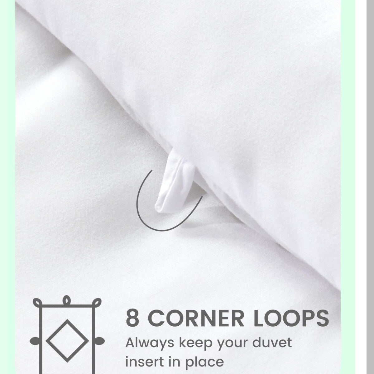 DiamondCool Reversible Comforter - All Season Size Cooling Bedding with Soft Breathable Down Alternative Fill. White, Diamond Quilting for Maximum Comfort.