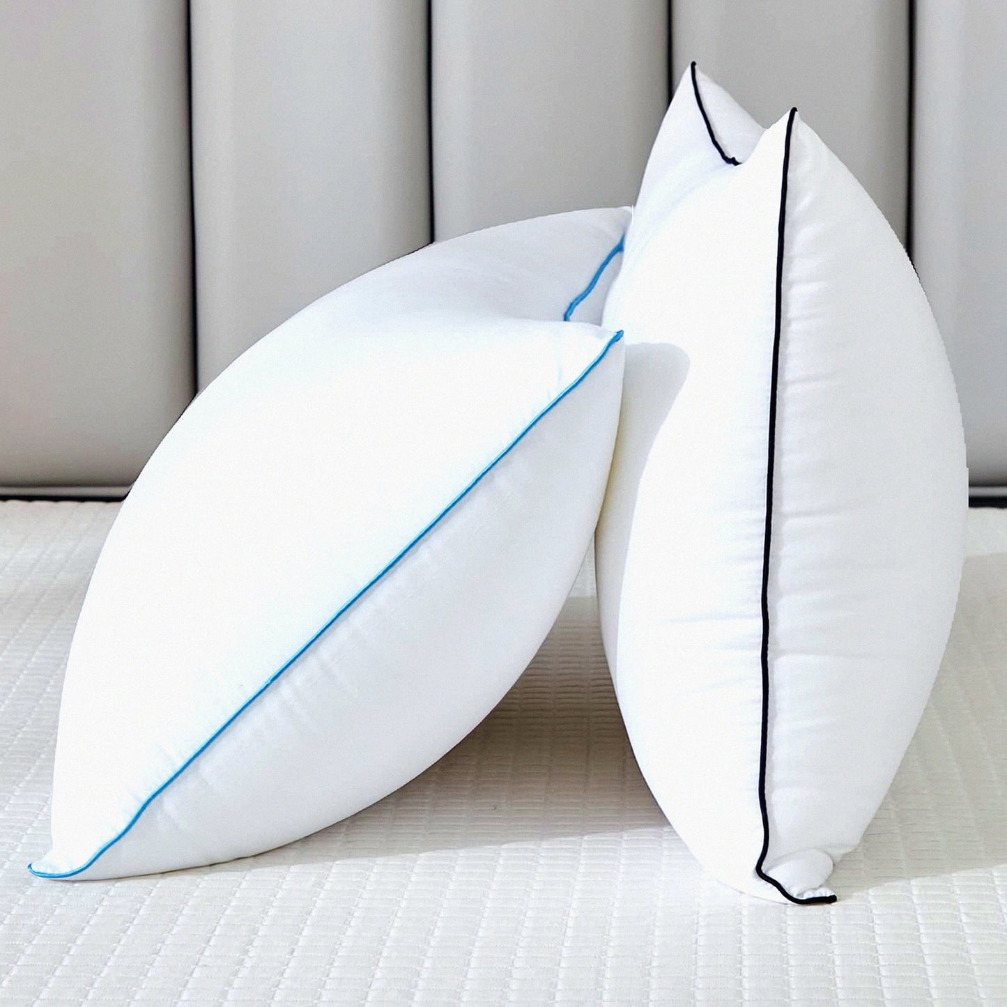 CoolDream PlushSleep Pillows - Set of 2 Luxury Hotel Quality Cooling Bed Pillows for Side, Back, or Stomach Sleepers - Premium Down Alternative Fill - Size Pack of 2