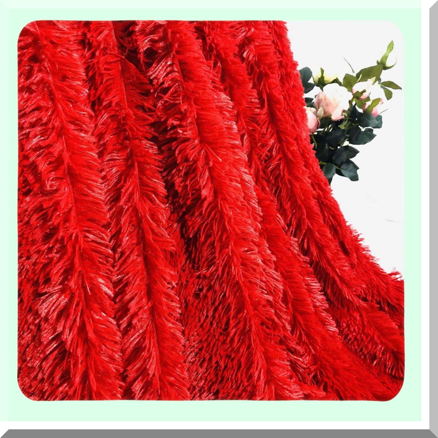 UltraCozy Plush Fuzzy Blanket - Super Soft, Warm Winter Throw for Sofa & Bed, 51"x63", Pure Red"