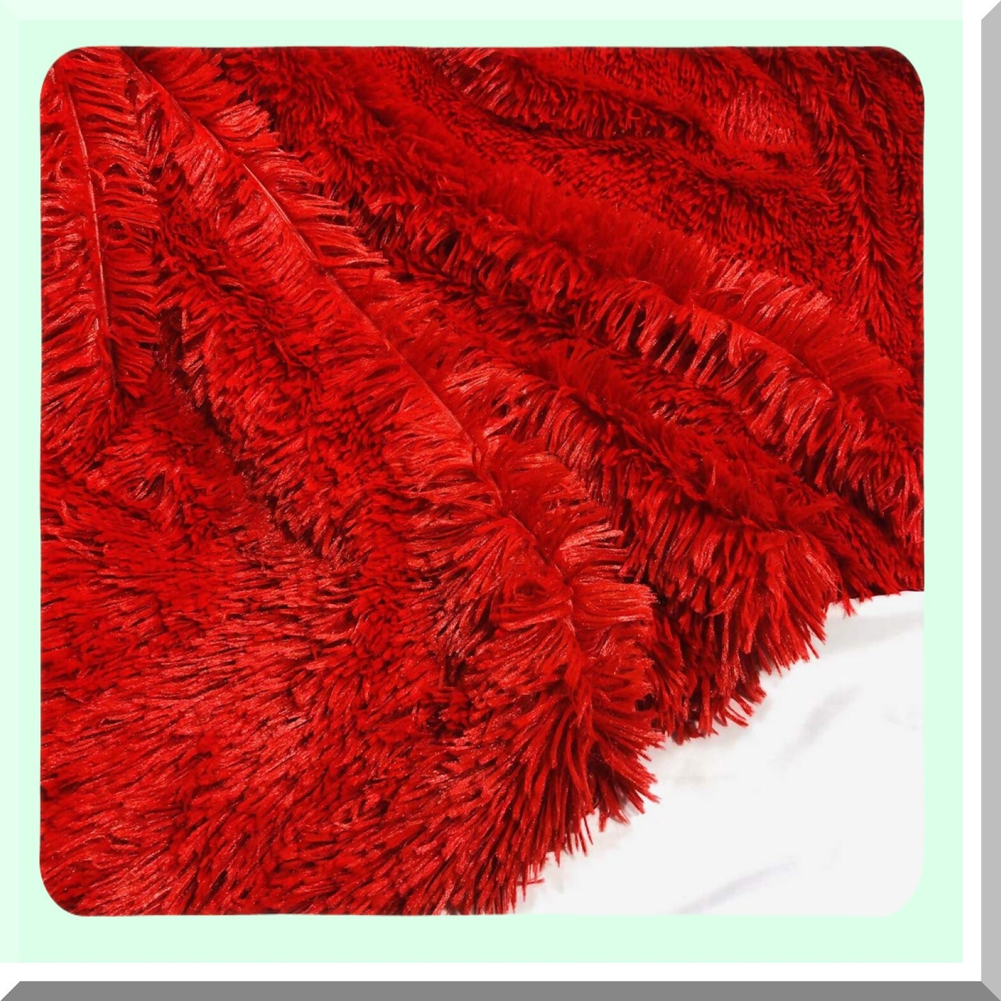 UltraCozy Plush Fuzzy Blanket - Super Soft, Warm Winter Throw for Sofa & Bed, 51"x63", Pure Red"