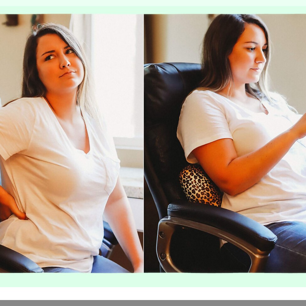 Luxury Leopard Microbead Bolster Pillow - 7x12 Inches Squishy & Flexible Roll Cushion for Extreme Comfort & Support - Stylish & Plush Design