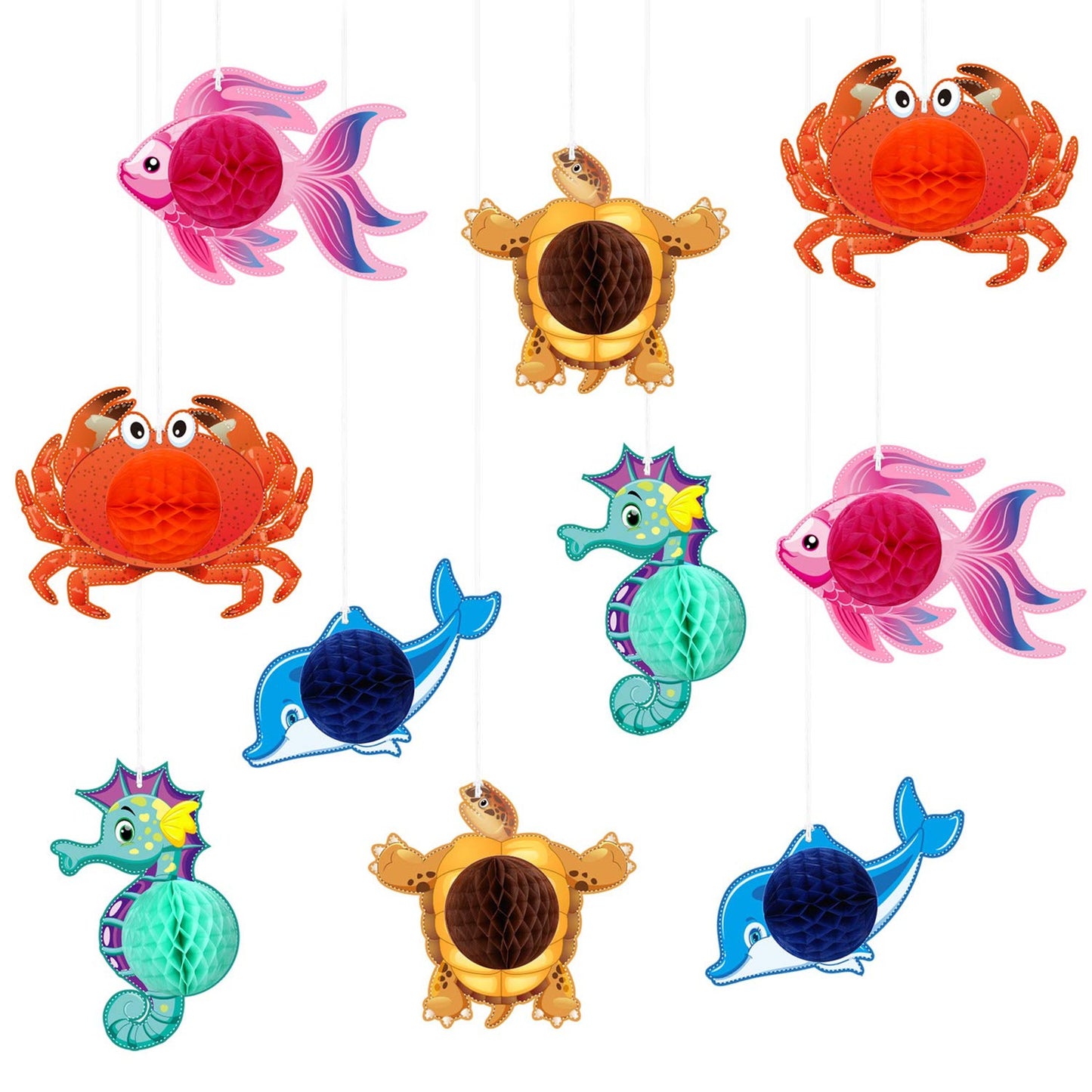 Sea Creature Hanging Decorations for Ocean Party