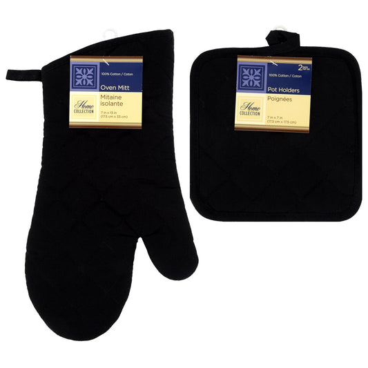 Home Collection Black Cotton Kitchen Linens (Pack of 24)