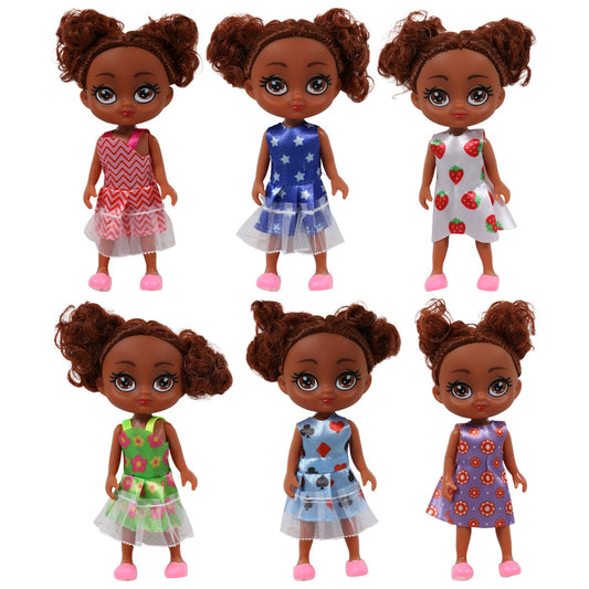 African American Dolls, 5-in. (Pack of 24)