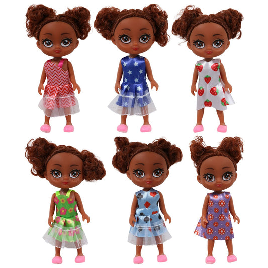 African American Dolls, 5-in. (Pack of 24)