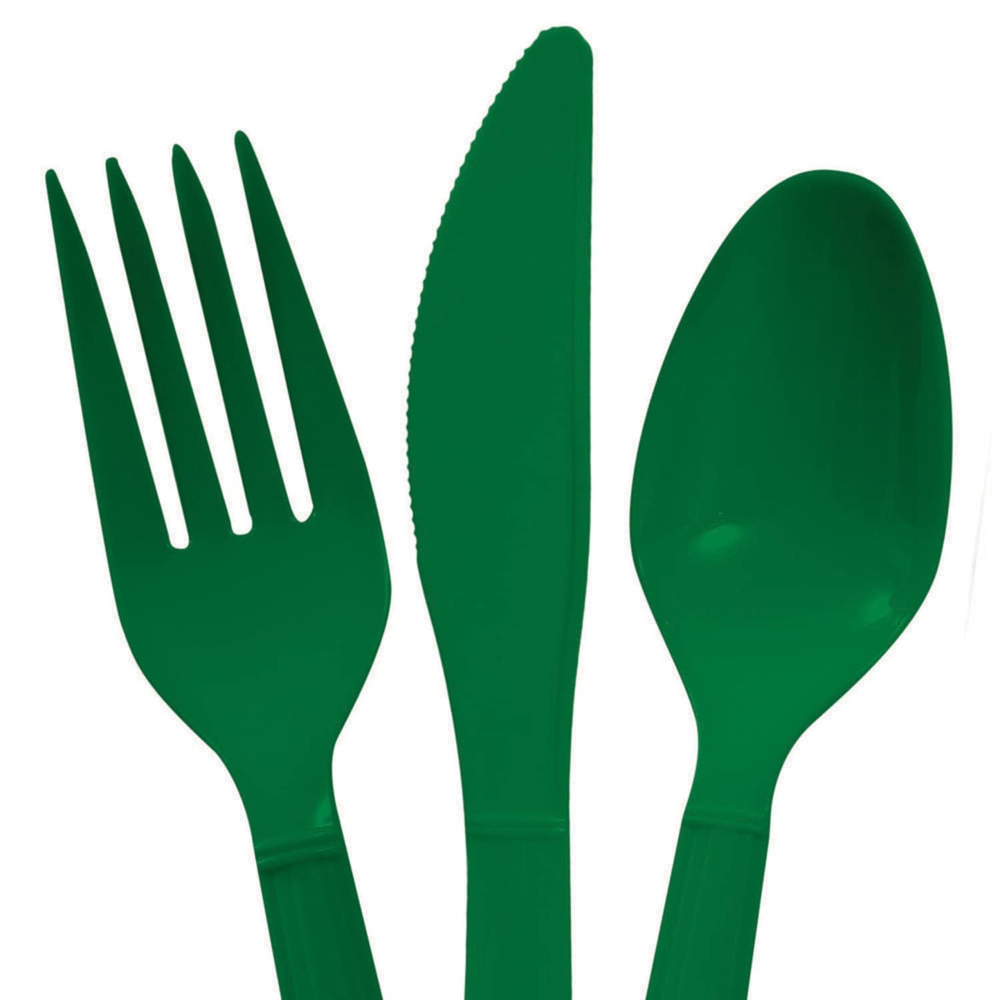 Green Plastic Utensils, 48-ct. Packs (Pack of 24)