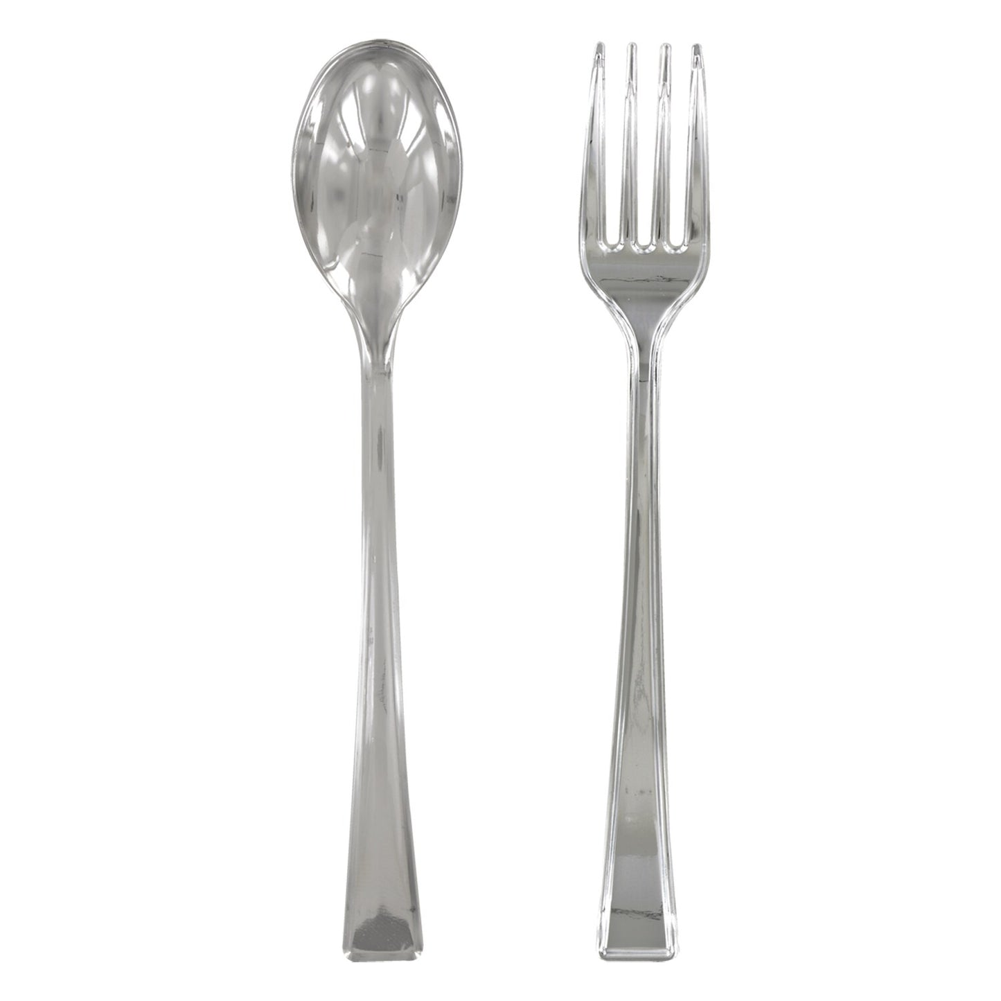 Silver Plastic Mini Cutlery, 24-ct. Packs (Pack of 48)