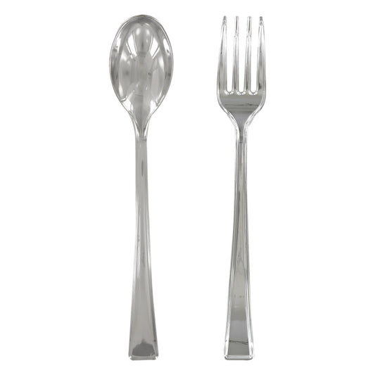Silver Plastic Mini Cutlery, 24-ct. Packs (Pack of 48)