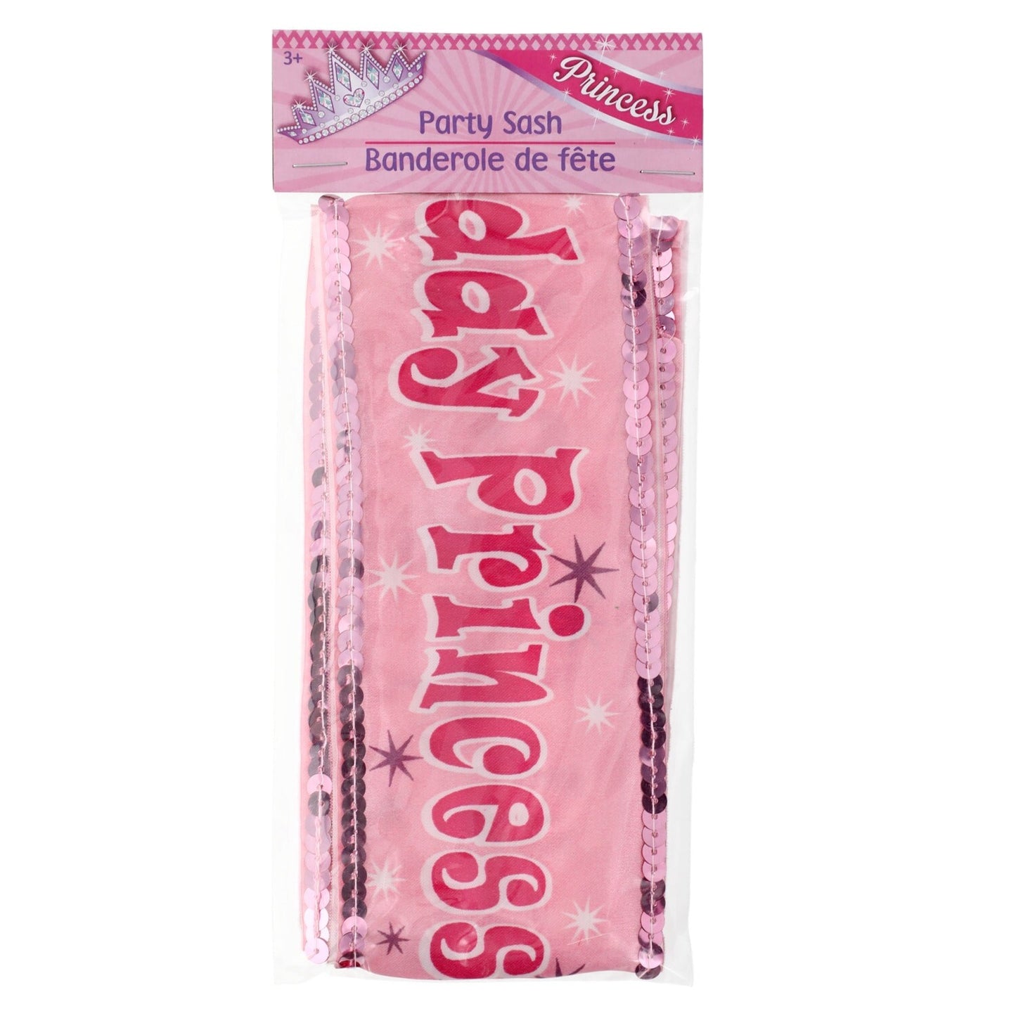 Birthday Princess Sash with Sequins, 9x3.875 in. (Pack of 36)
