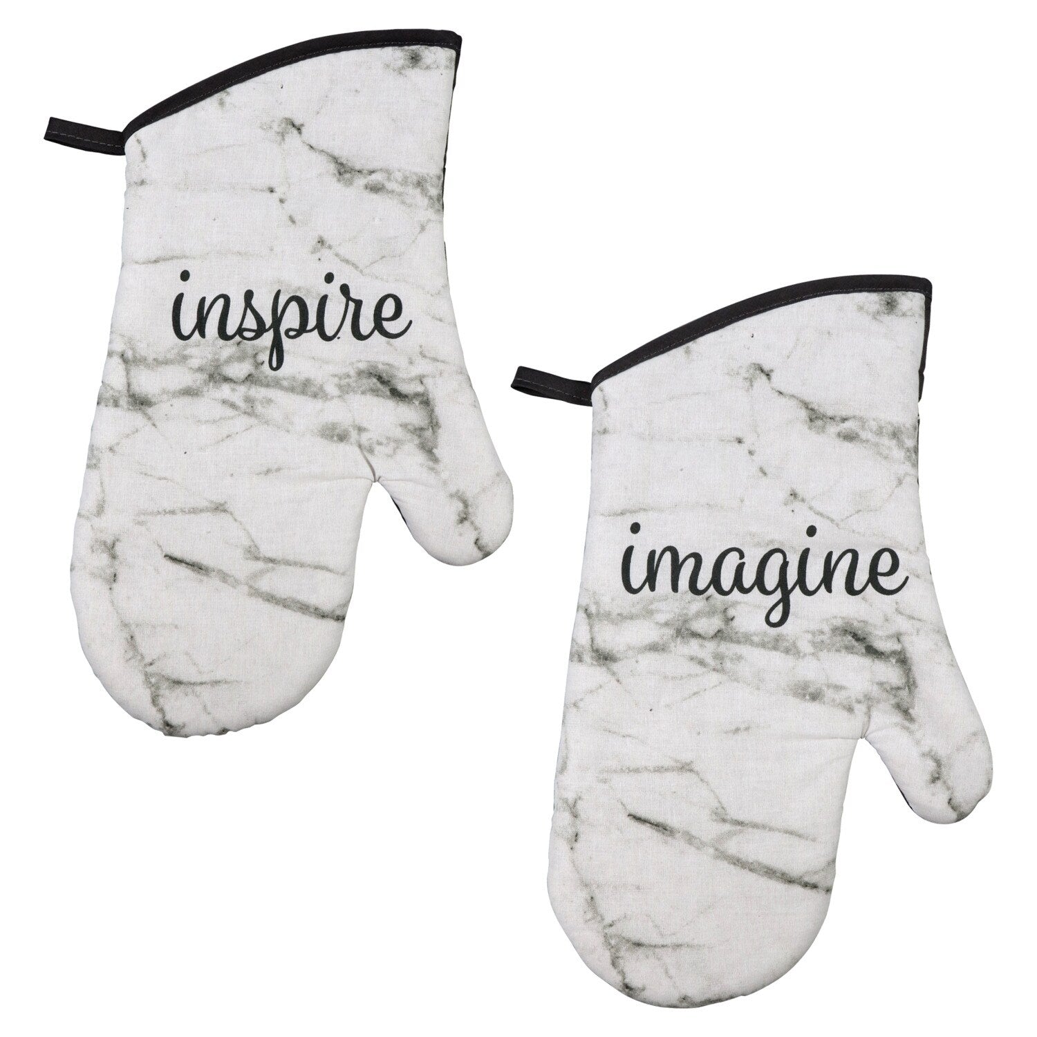 Home Collection Marble Pot Holders and Oven Mitts (Pack of 24)