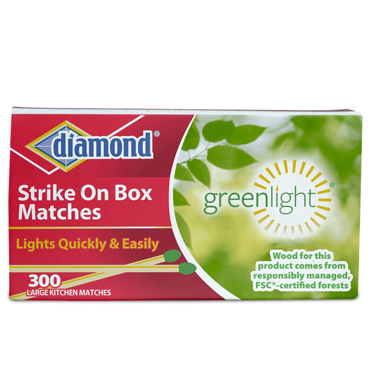 Diamond Greenlight Large Kitchen Matches, 300-ct. Packs (Pack of 24)