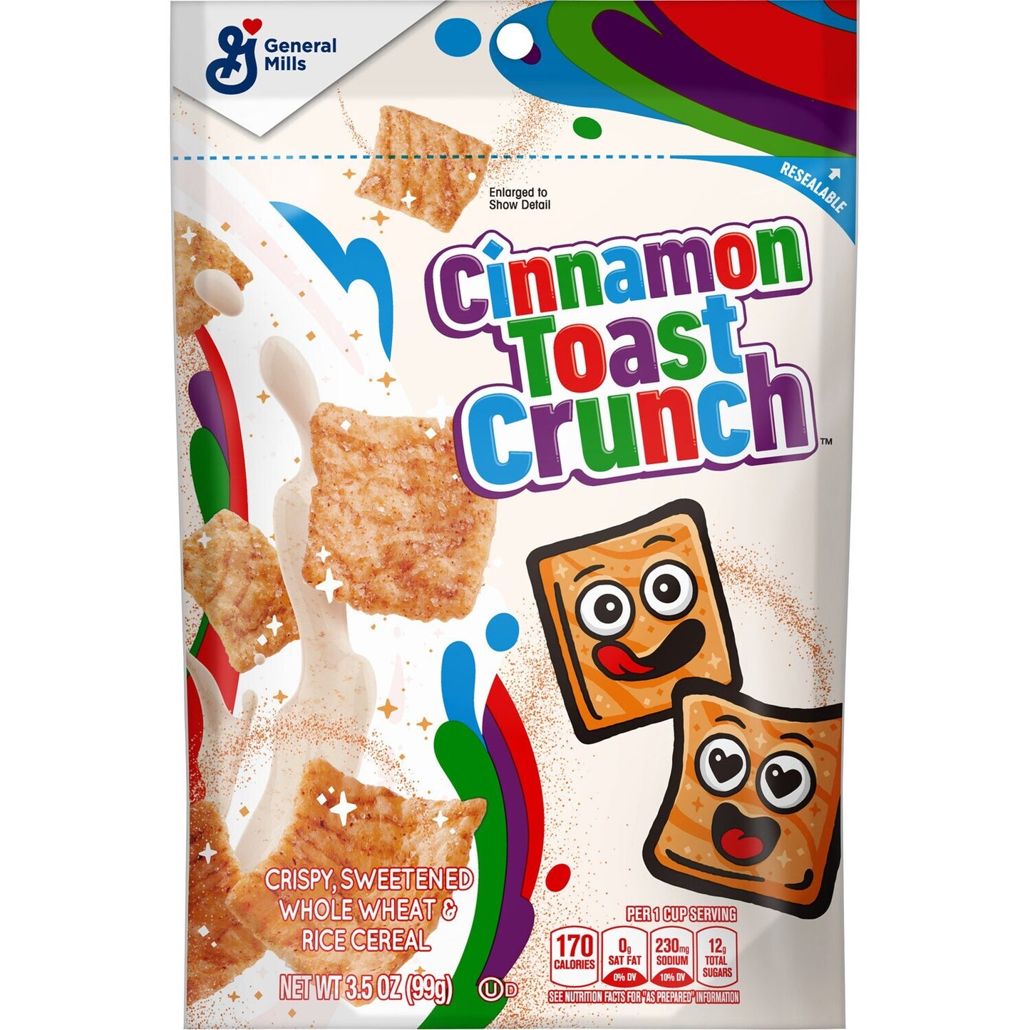 Cinnamon Toast Crunch Cereal, 3.5 oz. Pouches (Pack of 6)