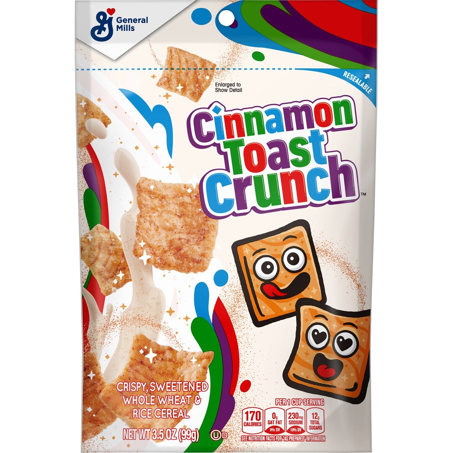Cinnamon Toast Crunch Cereal, 3.5 oz. Pouches (Pack of 6)