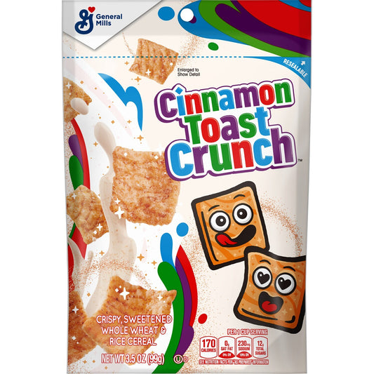 Cinnamon Toast Crunch Cereal, 3.5 oz. Pouches (Pack of 6)