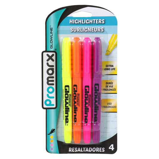 Promarx Colorful Highlighters, 4-ct. (Pack of 30)