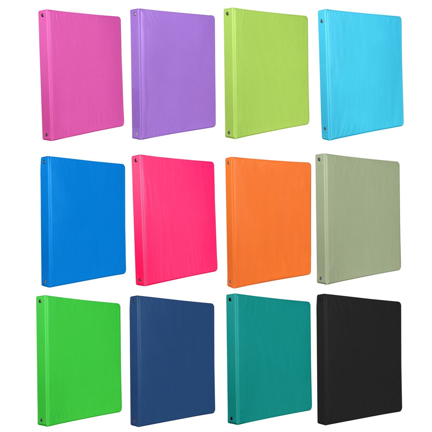 Jot Solid Color 1-in. Vinyl Binders, 1x11.5x10.25 in. (Pack of 30)