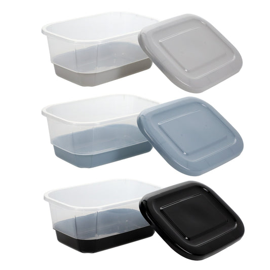 Essentials Two-Toned Storage Boxes with Lids, 10x4.25x7.125-in. (Pack of 36)