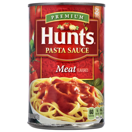 Hunt's Premium Meat-Flavored Pasta Sauce, 24 oz. Cans (Pack of 12)