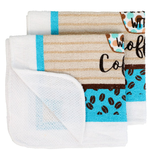 Home Collection Coffee-Themed Dish Cloths, 2-ct. Packs (Pack of 12)