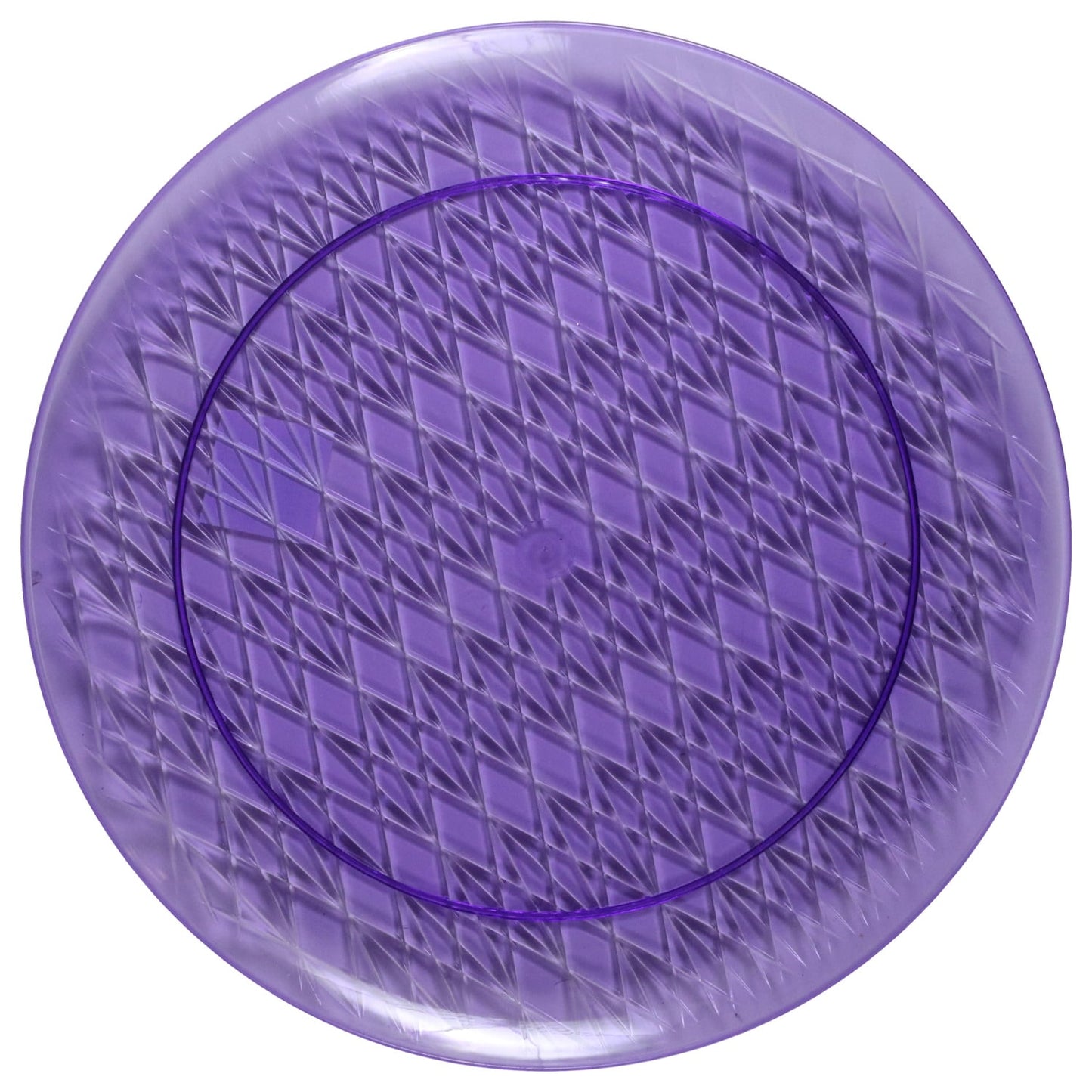 Crafter's Corner Round Purple Tray, 14-in. (Pack of 24)
