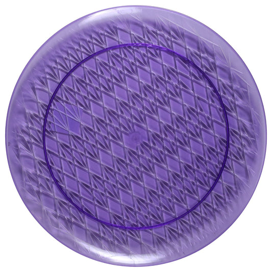 Crafter's Corner Round Purple Tray, 14-in. (Pack of 24)