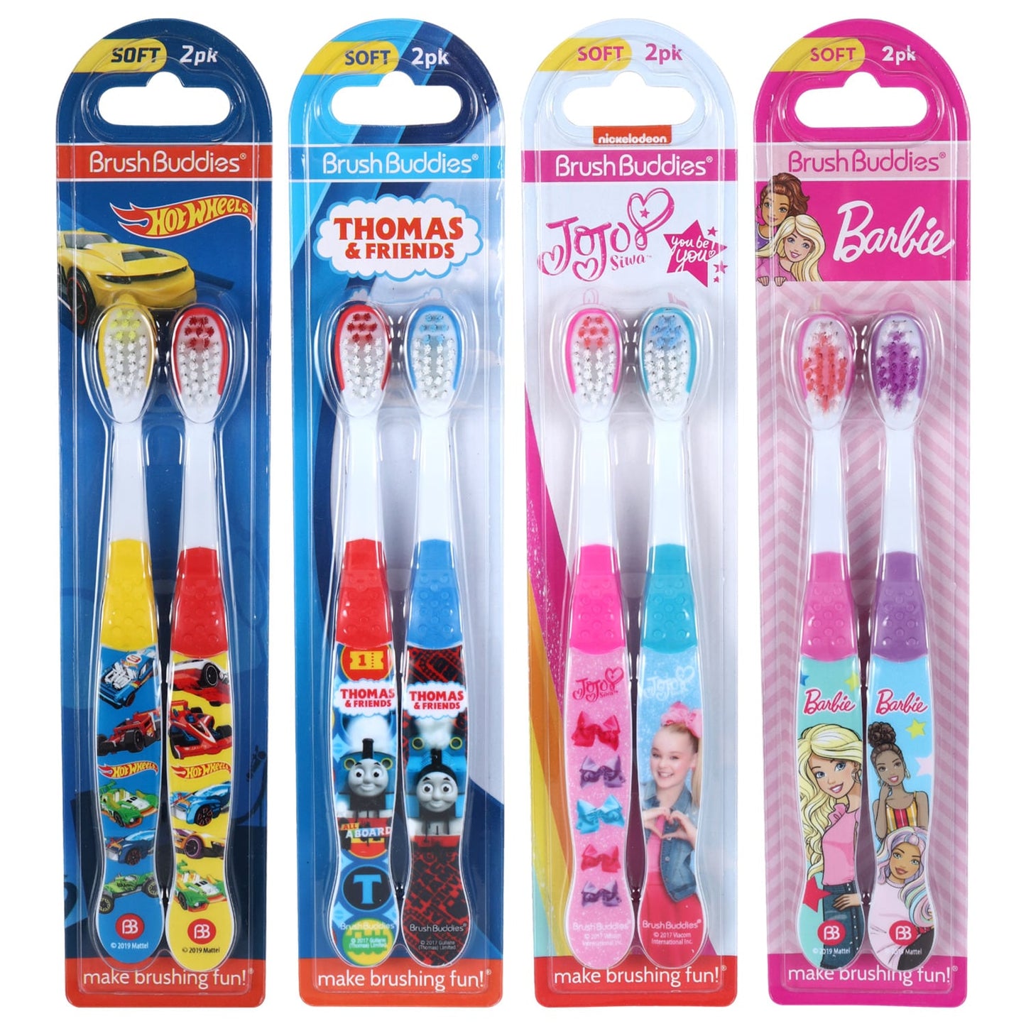 Brush Buddies Licensed Character Kids' Toothbrushes, 2-ct. Packs (Pack of 24)