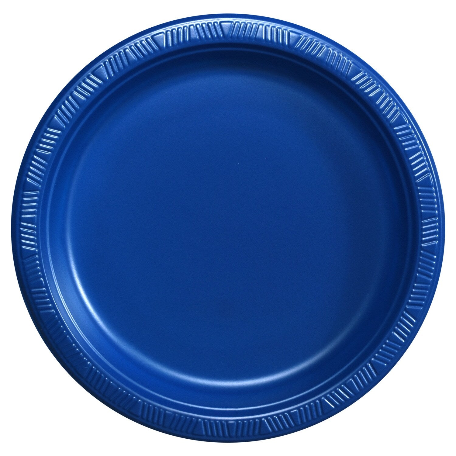 Blue 9-in. Plastic Dinner Plates, 8-ct. Packs (Pack of 24)