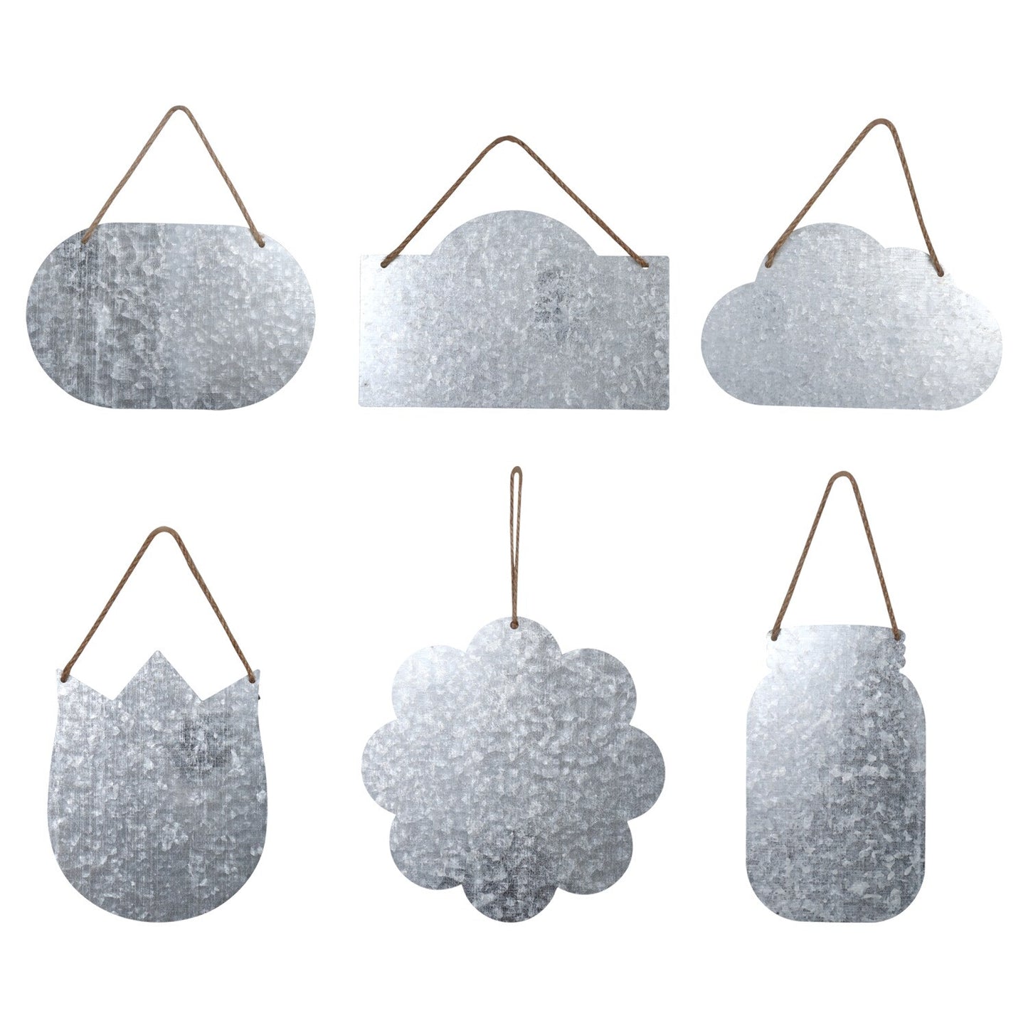 Crafter's Square Galvanized Metal Hanging Craft Signs (Pack of 36)