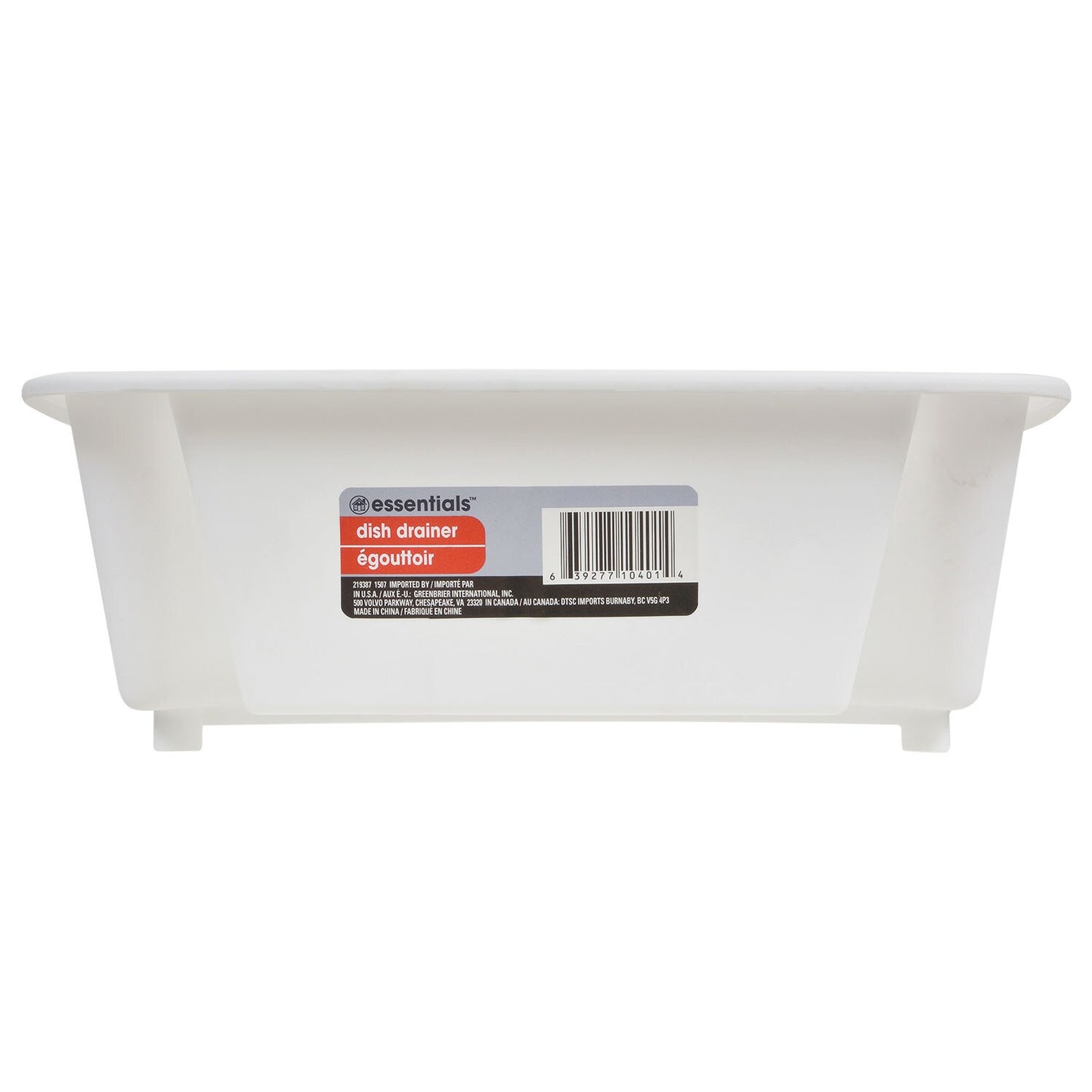 Essentials White Plastic Dish Racks (Pack of 24)