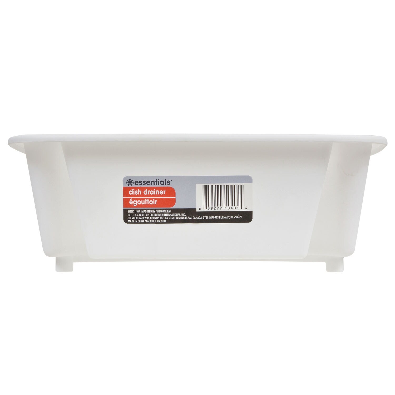 Essentials White Plastic Dish Racks (Pack of 24)