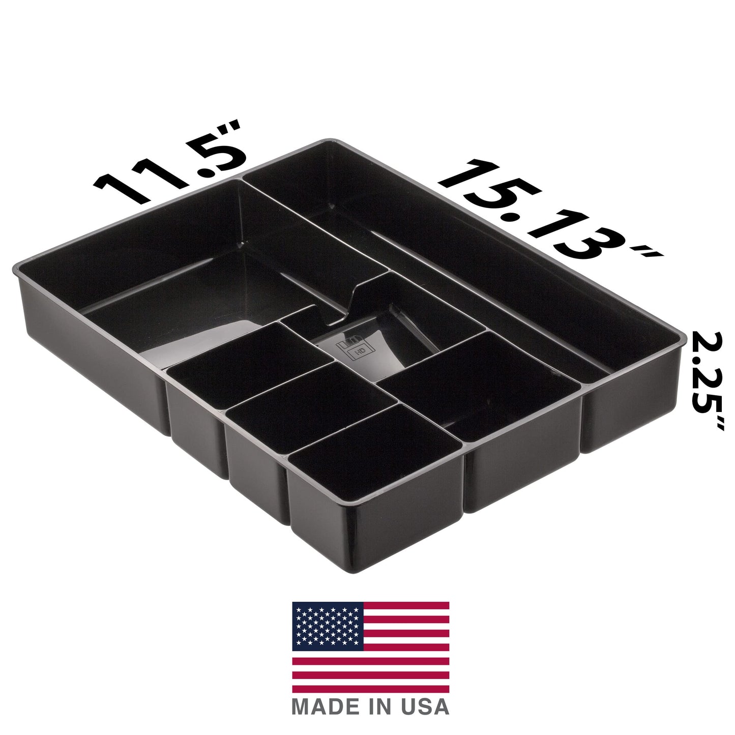 Deep Drawer Organizer Tray with 8 Compartments